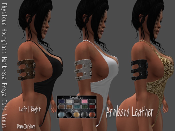 .::Arkan::. Armband Leather Slink/Maitreya/Belleza