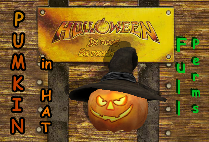 PUMPKIN IN HAT Full Perms