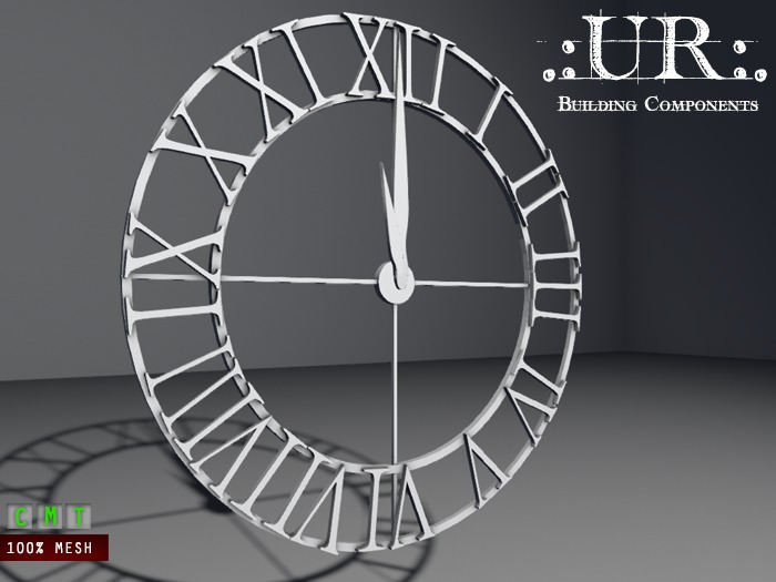.:UR:. Gothic Collection - Clock (full perm mesh) **UNSCRIPTED**