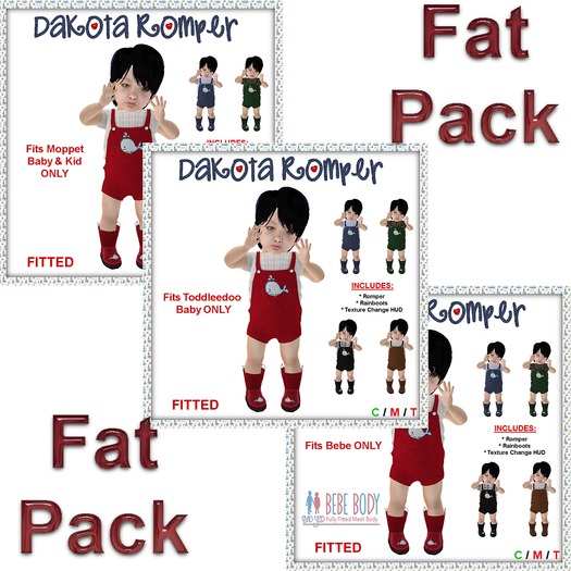 Dakota Romper -FATPACK (ALL Sizes)