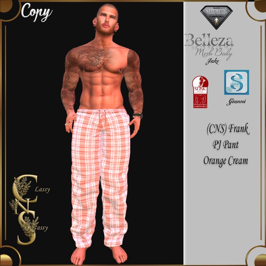 (CNS) Frank PJ Pants Orange Cream