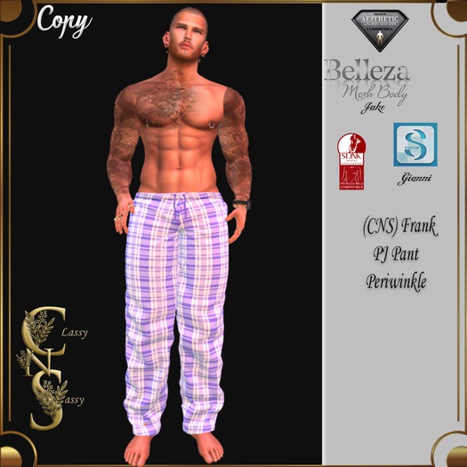 (CNS) Frank PJ Pants Periwinkle