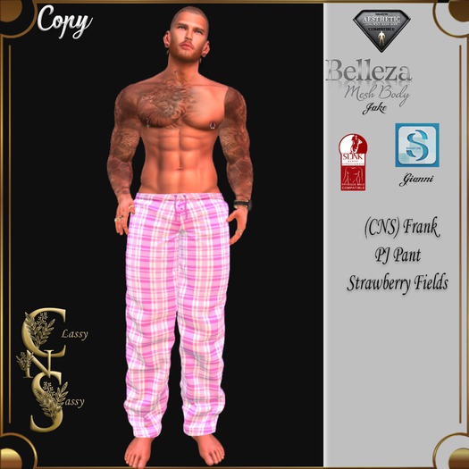 (CNS) Frank PJ Pants Strawberry Fields