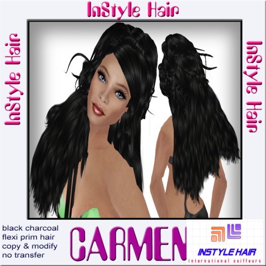 InStyle Hair -CARMEN- (black charcoal) 