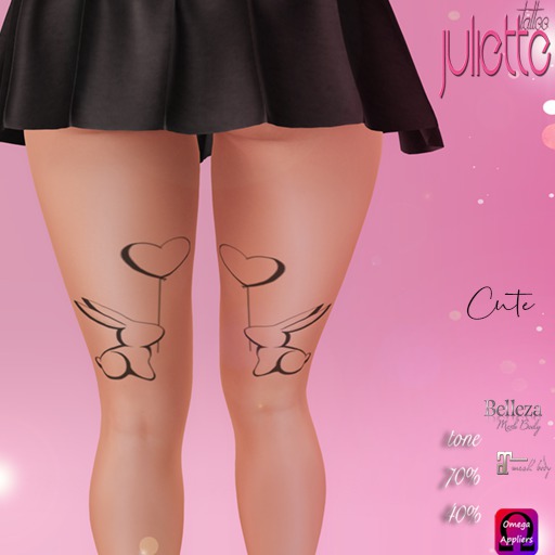 cute -Juliette tattoo - Tattoo Bom & Belleza & Maitreya & OMEGA applier huds