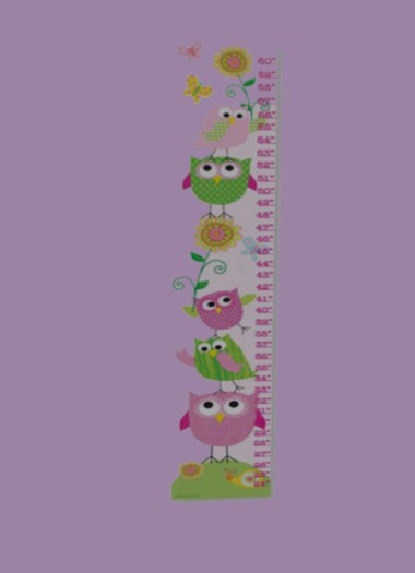 Pink Owls Growth Chart 
