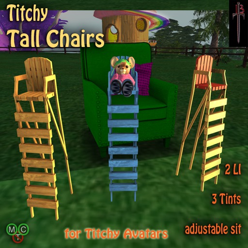 Titchy Tall Chairs 3 Pack