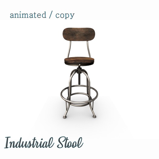 [BR] Industrial Bar Stool
