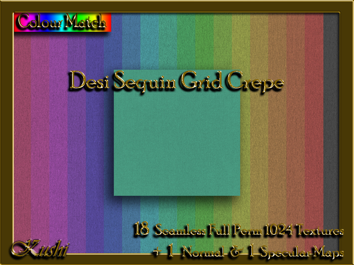 Desi Sequin Grid Crepe Textures