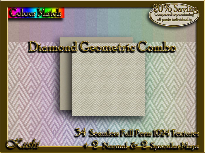 Diamond Geometric Combo Textures