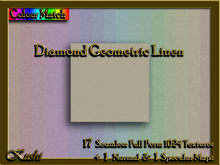 !Kushi! DiamondGeometricLINEN Textures -WearToUnpack