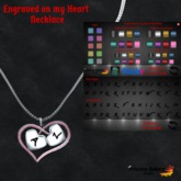 Engraved on my Heart Necklace "BOXED"