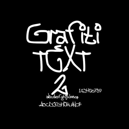 grafiti text font 2