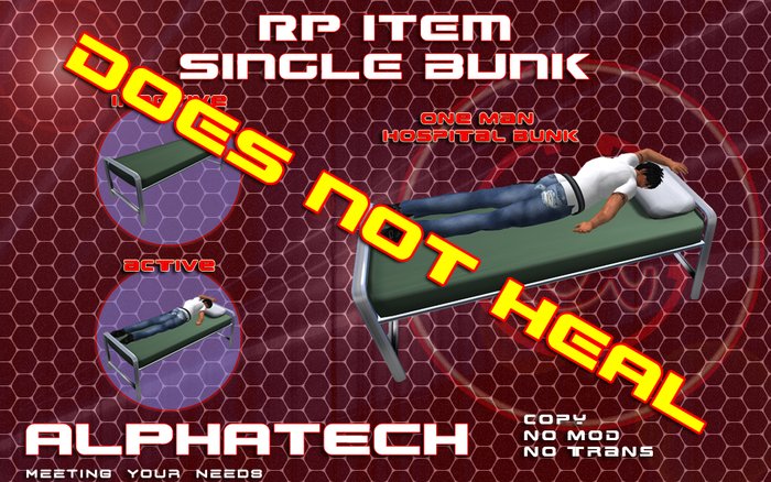 AlphaTech RP Item (Single Bunk)
