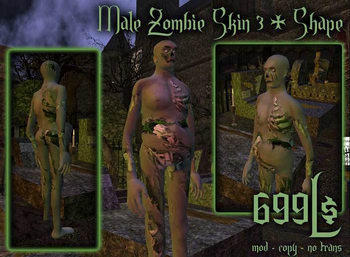 Male zombie skin and shape#3
