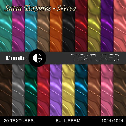 Setin Texture Second Life Marketplace - Satin Textures - Nerea