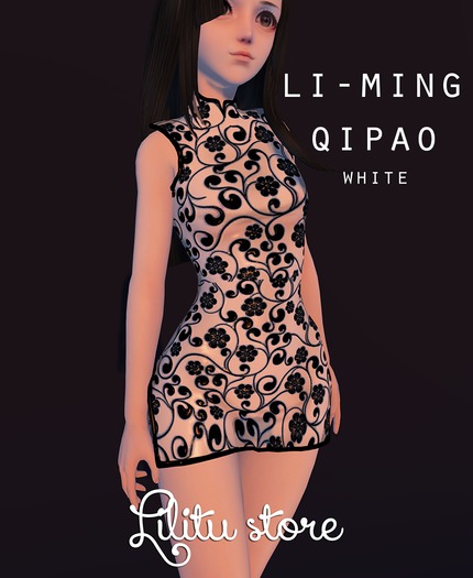 Li-Ming Qipao (White) - Lilitu Store