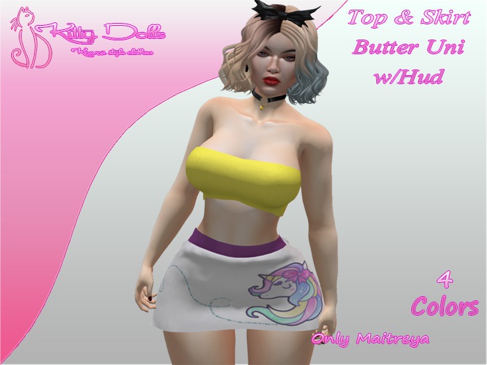 K.D Top/Skirt Butterfly Unicorn - Wear me/Touch me