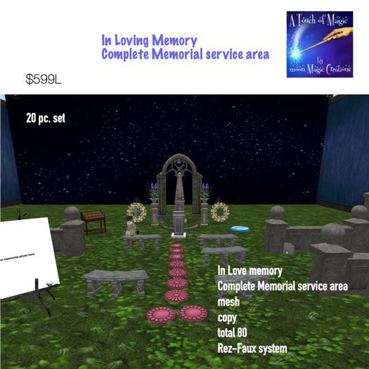 Complete Memorial service area-crate