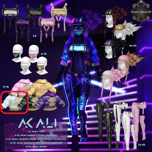 Violent Seduction - Akali Jacket (White) RARE