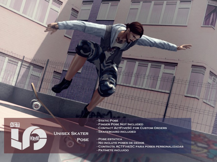ACT5-26-UNISEX Skater Pose BOXED