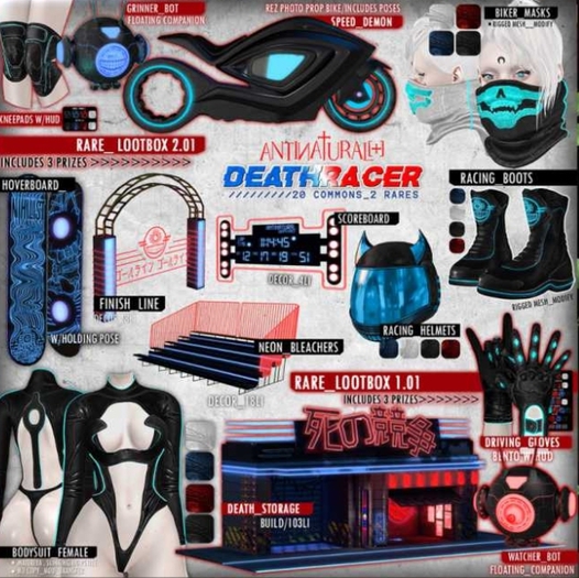 ANTINATURAL[+] Deathracer / Biker Mask / MAITREYA / RED
