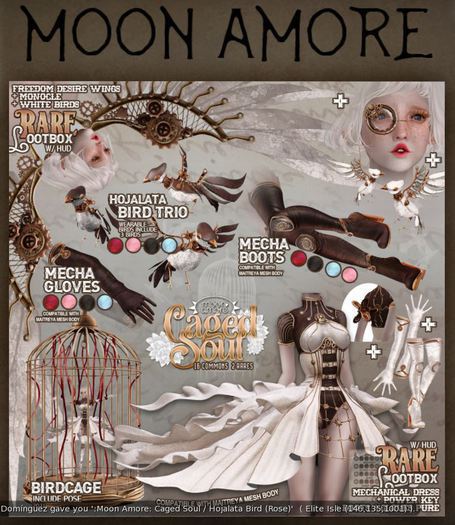 :MoonAmore: Caged soul /  Mecha Gloves (Coal)