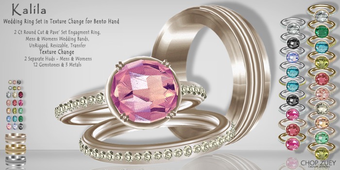WR Kalila - Bento Wedding Ring Set - TxChnge