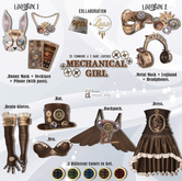 Luas & BJK Mechanical Girl Bento Gloves Red