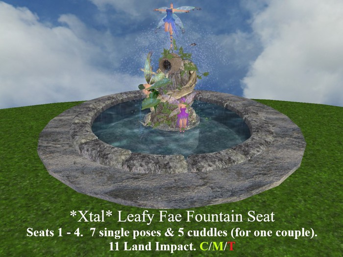 *Xtal* Leafy Fae Fountain Seat