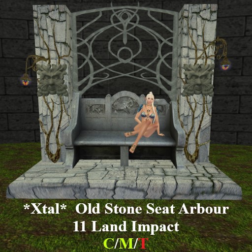 *Xtal* Old Stone Seat Arbour