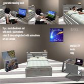 3 pc bedroom set with office desk crate Rated G