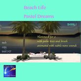 Beach Life Pastels Dreams Hammock for 2-Box