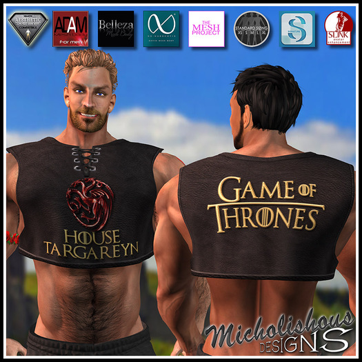 * Mikolishous Designs * AB Slvlss Crpd T-GOT-House Targareyn