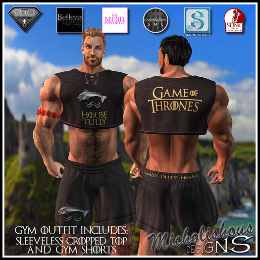 * Mikolishous Designs * AB Gym Outfit-GOT-House Tully