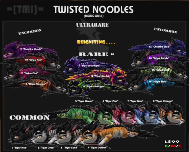 =[TMI]= Chibi Noodle Mod - Stripe Lime (Uncommon 15)