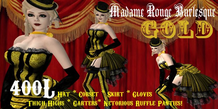 MAdame rouge Burlesque *GOLD!
