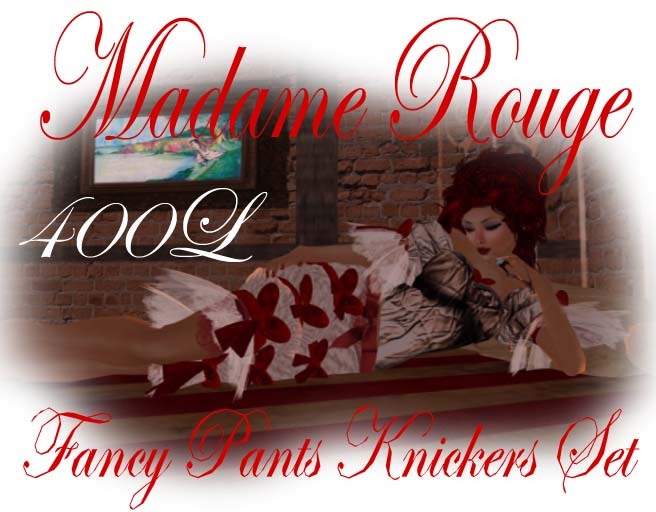 Madame Rouge Fancy Pants knickers ~ MD