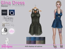 Gina Dress With Hud Denim
