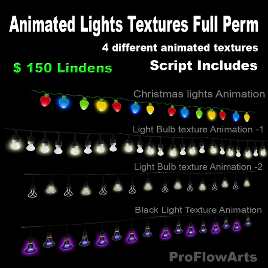 Animated Lights Textures Full Perm Box