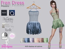 Fran Dress With Hud Flowers