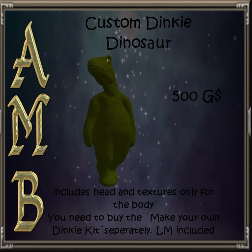 AMB Dinkiez custom dinkie Dinosaur