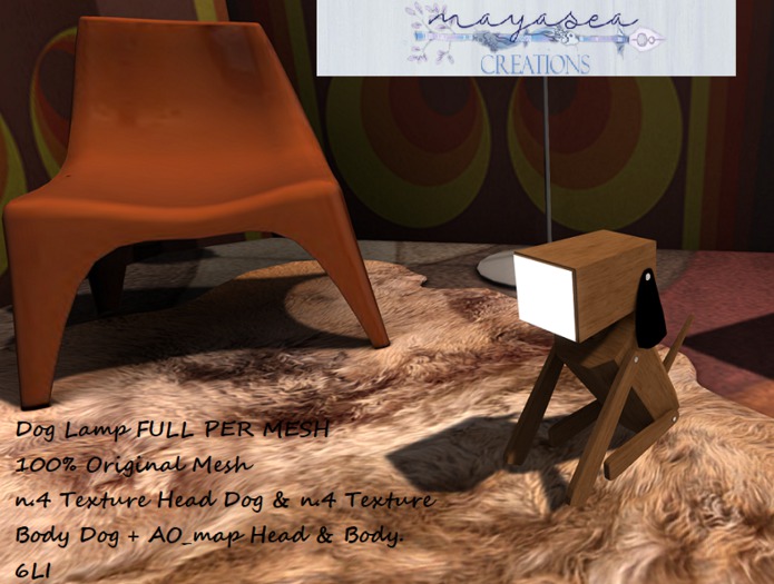 DOG LAMP FULL PERM MESH BOX