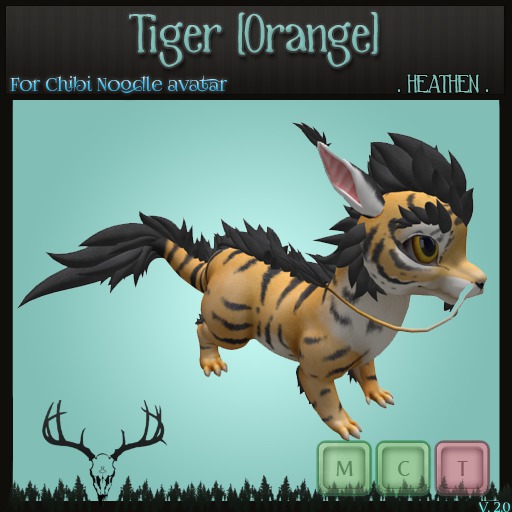 [-. HEATHEN .-] - Chibi Noodle - Tiger[Orange]