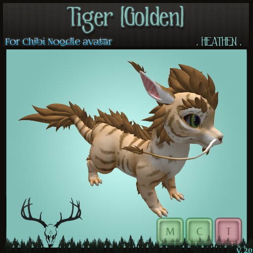 [-. HEATHEN .-] - Chibi Noodle - Tiger[Golden]