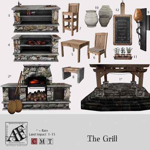*AF* Grill 07 - Bar Stool
