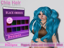 Chia Hair With Hud Black Ombres