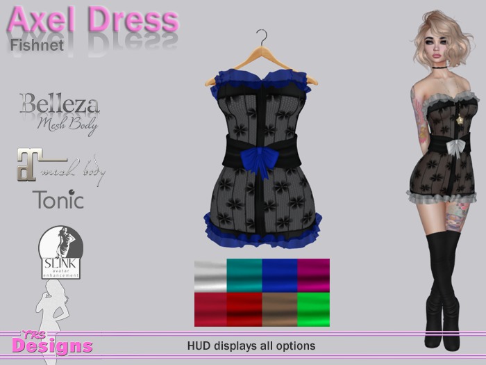 Axel Dress With Hud Fishnet