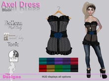 Axel Dress With Hud Black