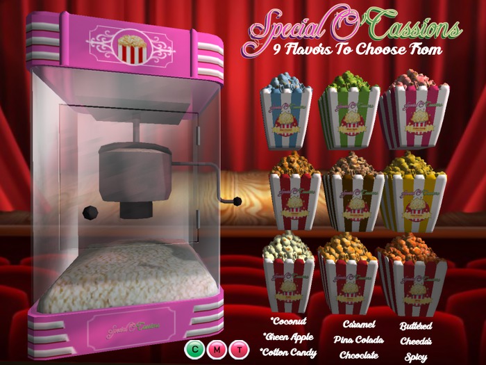 ~SO~ Delivery Box -  Popcorn Machine - Pink